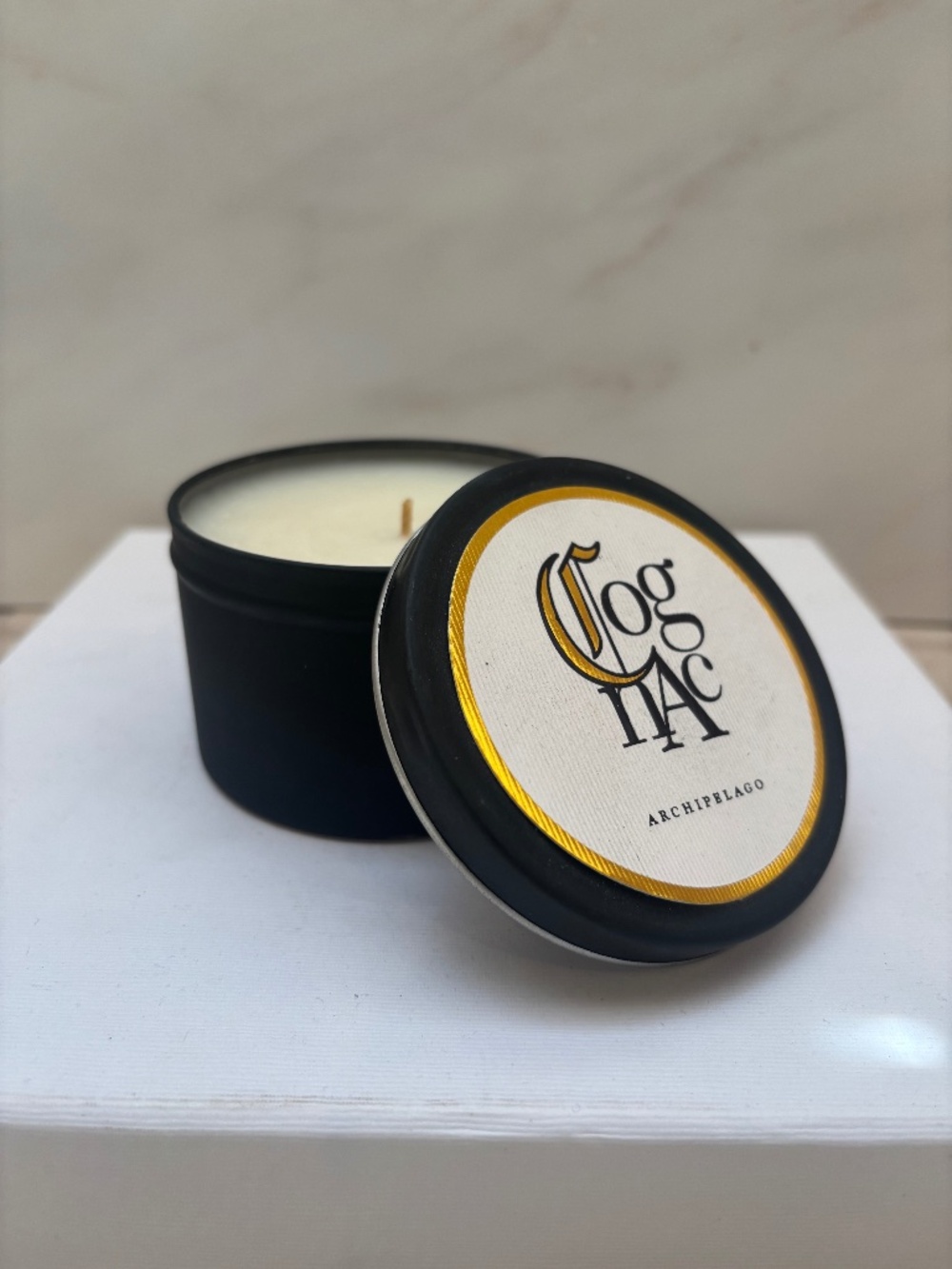 Archipelago Cognac Travel Tin Candle